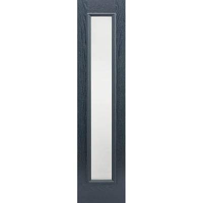 GRP Pre-Finished 1 Double Glazed Frosted Light Panel Sidelight 2032mm x 356mm - All Colours-LPD Doors-Ultra Building Supplies