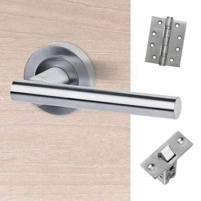 Hyperion Satin Chrome Handle Hardware Pack-LPD Doors-Ultra Building Supplies