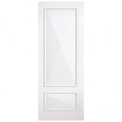 Knightsbridge White Primed 1 Glazed Clear Light Panel Interior Door - All Sizes-LPD Doors-Ultra Building Supplies