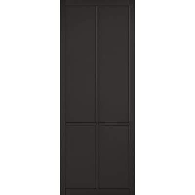 Liberty Black Primed Panelled Interior Door - All Sizes-LPD Doors-Ultra Building Supplies