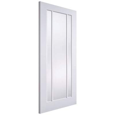 Lincoln White Primed 3 Glazed Clear Light Panels Interior Door - All Sizes-LPD Doors-Ultra Building Supplies