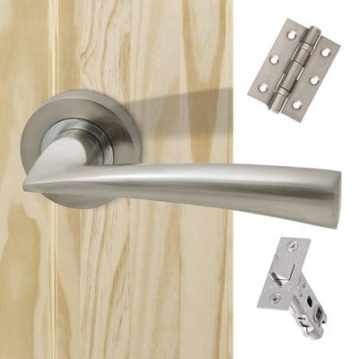 Mars Chrome/Satin Nickel Handle Hardware Pack-LPD Doors-Ultra Building Supplies