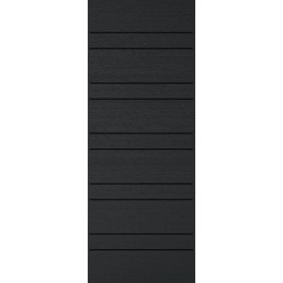 Newmarket Charcoal Grey Embossed Composite External Door - 1981mm x 838mm-LPD Doors-Ultra Building Supplies