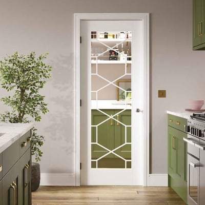 Orly White Primed Glazed Light Panels Interior Door - All Sizes-LPD Doors-Ultra Building Supplies