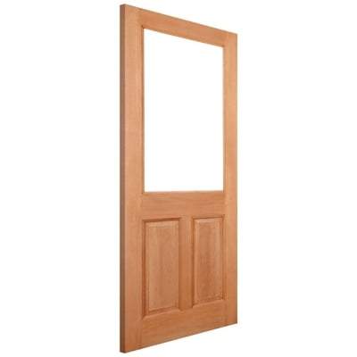2XG Hardwood Dowelled 1 Unglazed Light Panel External Door - All Sizes-LPD Doors-Ultra Building Supplies