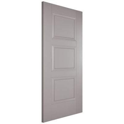 Amsterdam Grey Primed 3 Panel Interior Fire Door FD30 - All Sizes-LPD Doors-Ultra Building Supplies