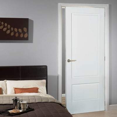 Brooklyn White Primed 2 Panel Interior Door - All Sizes-LPD Doors-Ultra Building Supplies