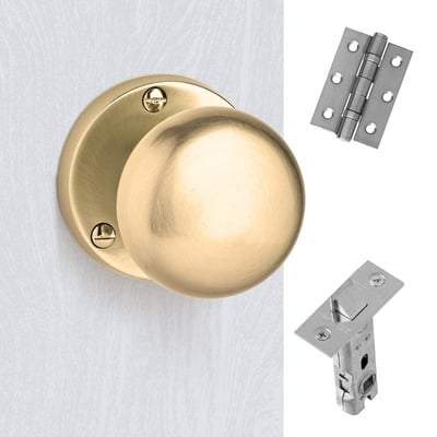 Charon Satin Brass Handle Hardware Pack-LPD Doors-Ultra Building Supplies