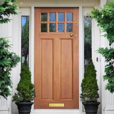 Chigwell Hardwood M&T 8 Double Glazed Clear Light Panels External Door - All Sizes-LPD Doors-Ultra Building Supplies