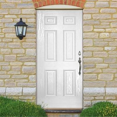 Colonial White GRP Pre-Finished 6 Panel External Door - All Sizes-LPD Doors-Ultra Building Supplies