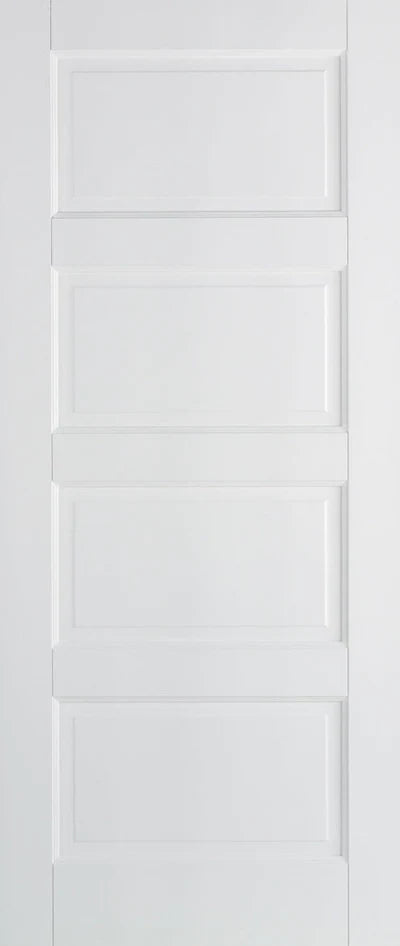 Contemporary White 4 Panel Interior Fire Door FD30 - All Sizes