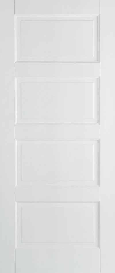 Contemporary White 4 Panel Interior Door - All Sizes
