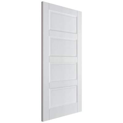 Contemporary White 4 Panel Interior Door - All Sizes-LPD Doors-Ultra Building Supplies