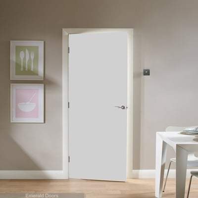 Flush White Primed Interior Door - All Sizes-LPD Doors-Ultra Building Supplies