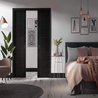 Flusso Pocket Door Double Set Interior Door - All Sizes-LPD Doors-Ultra Building Supplies