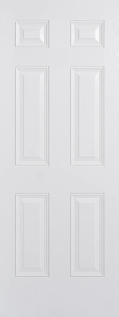 Colonial White GRP Pre-Finished 6 Panel External Door - All Sizes