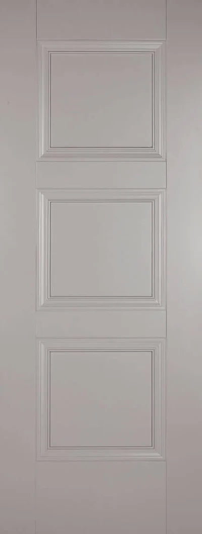 Amsterdam Grey Primed 3 Panel Interior Fire Door FD30 - All Sizes