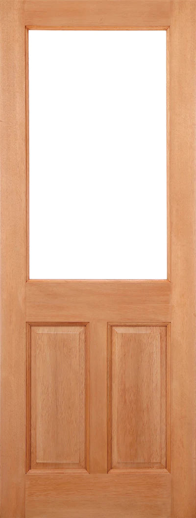 2XG Hardwood M&T 1 Double Glazed Clear Light Panel External Door - All Sizes