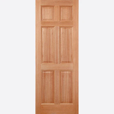 Colonial Hardwood M&T 6 Panel External Door - All Sizes
