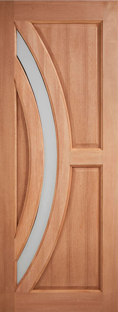 Harrow Hardwood M&T 1 Double Glazed Frosted Panel External Door - All Sizes