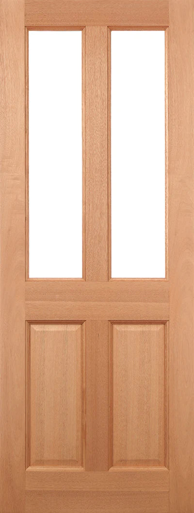 Malton Hardwood Dowelled 2 Unglazed Light Panels External Door - All Sizes