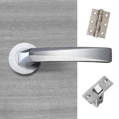 Hercules Satin Chrome Handle Hardware Pack-LPD Doors-Ultra Building Supplies