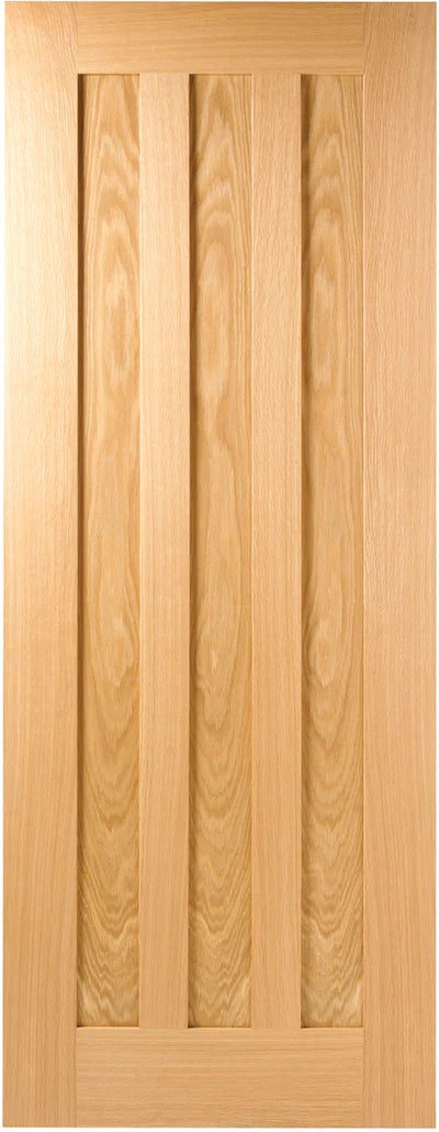 Oak Idaho Panelled Un-Finished Internal Door - All Sizes