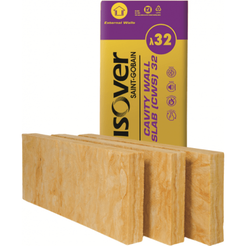 Isover Batt - CWS 32 (All Sizes) 1.2m x 0.45m-Isover-Ultra Building Supplies