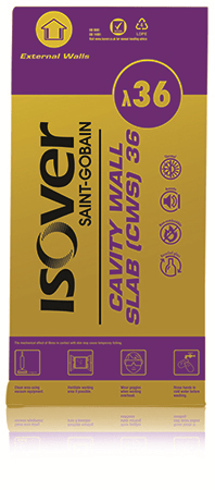 Isover Batt - CWS 36 (1.2m x 0.45m) All Sizes-Isover-Ultra Building Supplies