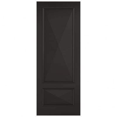 Knightsbridge Black Primed 2 Panel Interior Fire Door FD30 - All Sizes-LPD Doors-Ultra Building Supplies