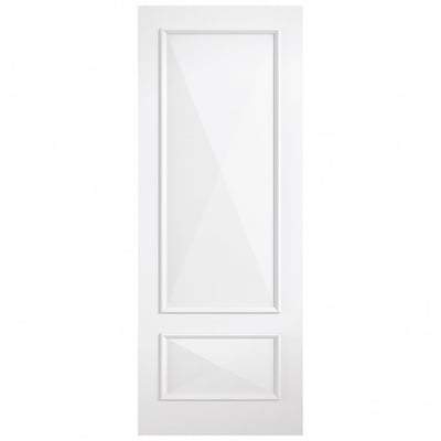 Knightsbridge White Primed 2 Panel Interior Fire Door FD30 - All Sizes-LPD Doors-Ultra Building Supplies