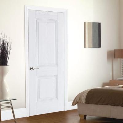 LPD Arnhem White Primed Grain Internal Door - 1981mm x 686mm-LPD Doors-Ultra Building Supplies