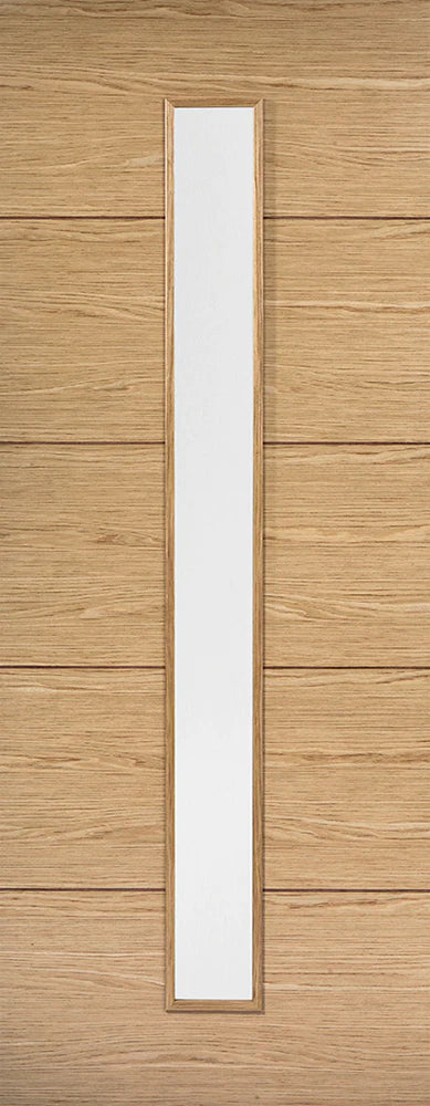 Oak Lille 1 Light Glazed Panel Pre-Finished Internal Door - All Sizes