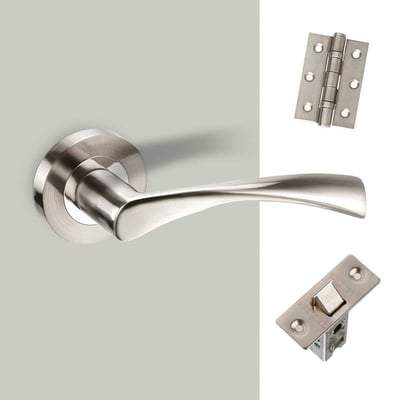 Lupus Satin Chrome Handle Hardware Pack-LPD Doors-Ultra Building Supplies