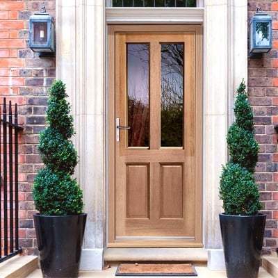 Malton Hardwood M&T 2 Unglazed Light Panels External Door - All Sizes-LPD Doors-Ultra Building Supplies