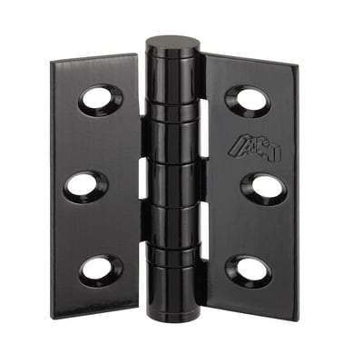 Manhattan Door Hinges Matt Black - 230mm x 160mm (Pack of 3)-LPD Doors-Ultra Building Supplies