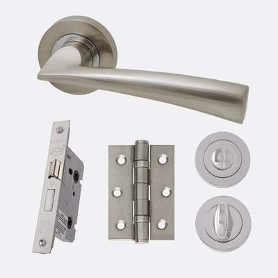 Mars Chrome/Satin Nickel Handle Hardware Pack-LPD Doors-Ultra Building Supplies