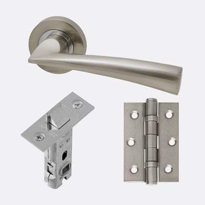 Mars Chrome/Satin Nickel Handle Hardware Pack-LPD Doors-Ultra Building Supplies