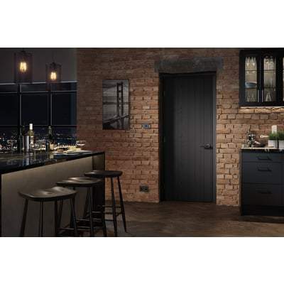 Montreal Dark Charcoal Pre-Finished Interior Door - All Sizes-LPD Doors-Ultra Building Supplies