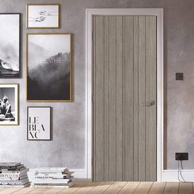 Montreal Light Grey Pre-Finished Laminate Interior Door - All Sizes-LPD Doors-Ultra Building Supplies