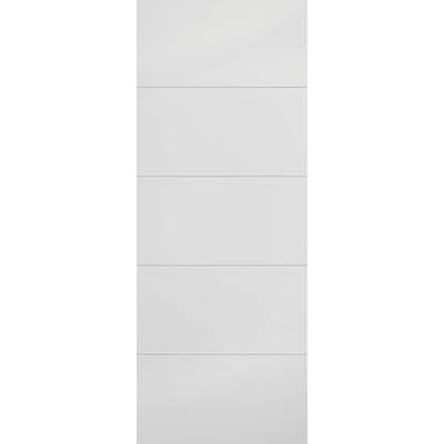 Moulded White Horizontal Four Line Primed Interior Door - All Sizes-LPD Doors-Ultra Building Supplies