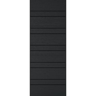 Newmarket Charcoal Grey Embossed Composite External Door - 1981mm x 838mm-LPD Doors-Ultra Building Supplies