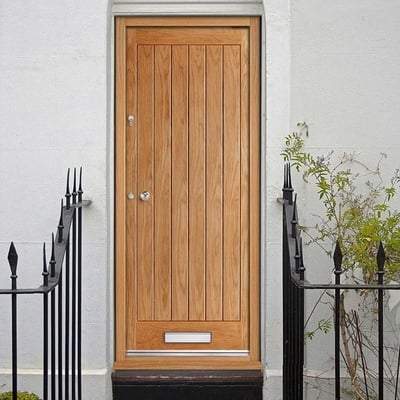 Norfolk Oak Unfinished External Door - All Sizes-LPD Doors-Ultra Building Supplies