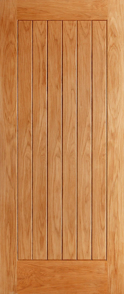 Norfolk Oak Unfinished External Door - All Sizes