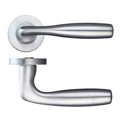 Norma Satin Chrome Handle Hardware Pack-LPD Doors-Ultra Building Supplies