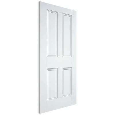 Nostalgia White Primed 4 Panel Interior Door - All Sizes-LPD Doors-Ultra Building Supplies