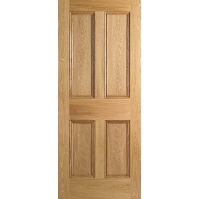 Oak 4 Panel Un-Finished Internal Fire Door FD30 - All Sizes-LPD Doors-Ultra Building Supplies