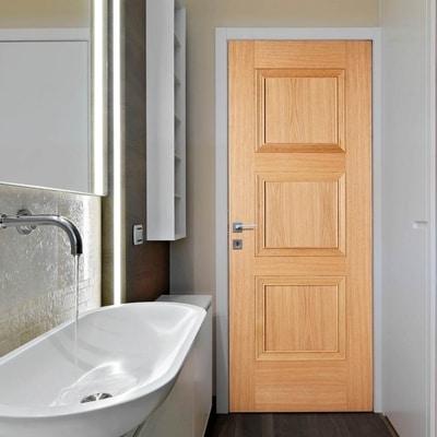 Oak Amsterdam 3 Panel Pre-Finished Internal Door - All Sizes-LPD Doors-Ultra Building Supplies