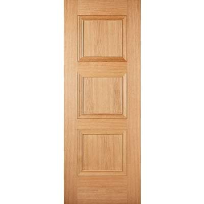 Oak Amsterdam 3 Panel Pre-Finished Internal Fire Door FD30 - All Sizes-LPD Doors-Ultra Building Supplies