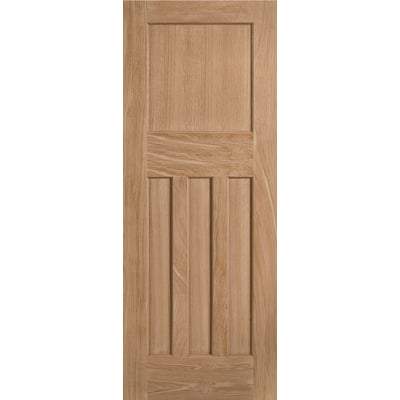 Oak DX 30's Style Un-Finished Internal Door - All Sizes-LPD Doors-Ultra Building Supplies